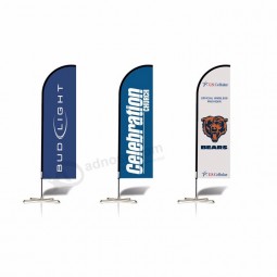 hochwertige Fiberglasstange Beach Flag Set Benutzerdefiniert