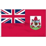 Official Flags “ World Flag Collection ” Bermuda Union Jack Double Sided Outdoor Indoor Strong Polyester Flag, Red, 3x5 Foot