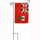 bandiera in poliestere manica bermuda personalizzata all'ingrosso con supporto da giardino
