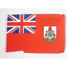 bermuda flag 18'' x 12'' cords - bermudian small flags 30 x 45cm - banner 18x12 in