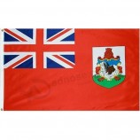 poliestere personalizzato bandiera bermuda di alta qualità all'ingrosso 3 piedi x 5 piedi