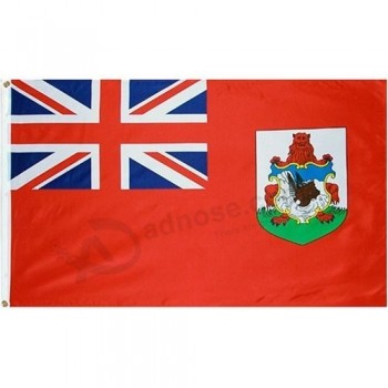 venta al por mayor de alta calidad personalizada bandera de bermudas poliéster 3 pies x 5 pies.