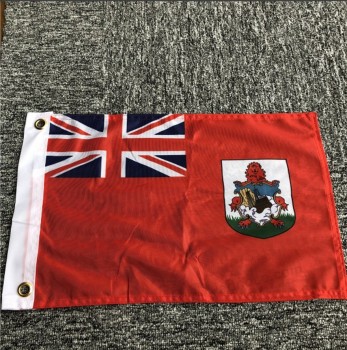 Großhandel Gewohnheit gestrickte Polyester Bermuda Flagge Boot Banner