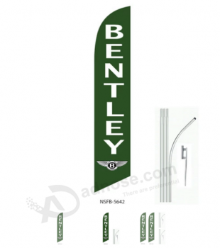 China Factory Direct benutzerdefinierte High-End Bentley Swooper Feder Banner Flagge
