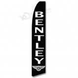 venta al por mayor personalizado bentley concesionario (negro) bandera de plumas con alta calidad