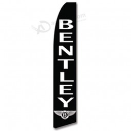 venta al por mayor personalizado bentley concesionario (negro) bandera de plumas con alta calidad