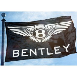 Bentley Flag Banner 3 x 5 ft Motorsport Wand Garage schwarz