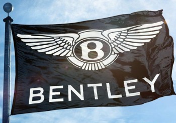 Bentley Flag Banner 3 x 5 ft Motorsport Wand Garage schwarz