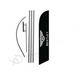 Kit de bandera de swooper de banner de plumas de 15 'de Bentley con poste + punta