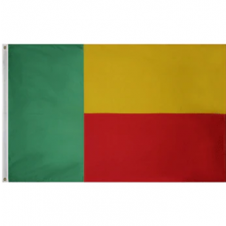 베냉 국기 배너 베냉 깃발 폴리 에스터