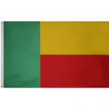bandiera di bandiera nazionale del benin all'ingrosso poliestere bandiera del benin