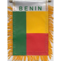 Rearview Mirror car truck Benin pennant flag