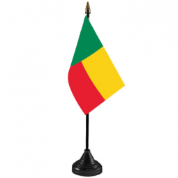 Hot Selling Polyester Benin Country Table Flag