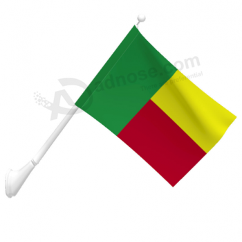 Wholesale Polyester Benin Country Wall Mounted Flag