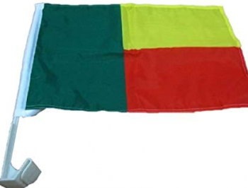 Promotion Benin car window country flags with clip