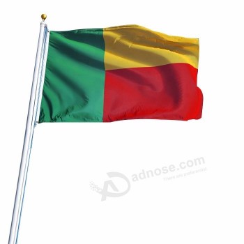 bandera nacional de benin 3x5 FT bandera de benin poliéster