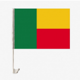 12x18inch цифровые печатные пользовательские флаги клип окна автомобиля Бенин