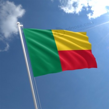 factory price polyester benin country national flag