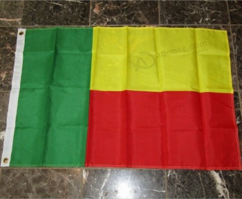 Горячий продавать полиэстер печать страны Бенин флаг