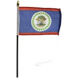 bandiera cusotm all'ingrosso di alta qualità del Belize, 4 da 6 pollici