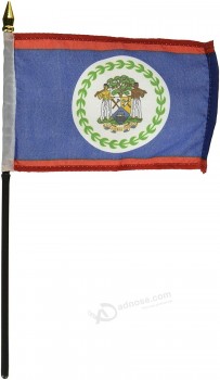 groothandel cusotm hoge kwaliteit belize vlag, 4 bij 6 inch