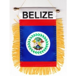 wholesale custom high quality belize - window hanging flag