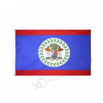 2019 bandera polivinílica de 90 x 150 cm de belice con arandelas de latón