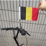Polyester mini Belgium color bike flag wholesale
