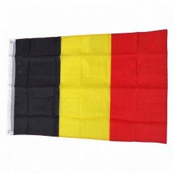 fabricante atacado poliéster 90 * 150 cm bélgica bandeira nacional