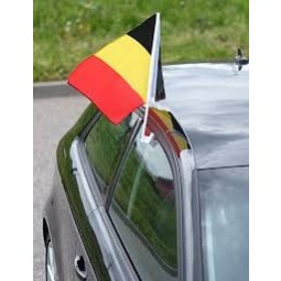 digital printing fade resistant belgium car window flag