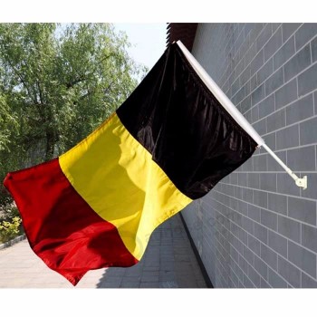 Hochwertige dekorative Wandmontage Belgien Flagge Brauch