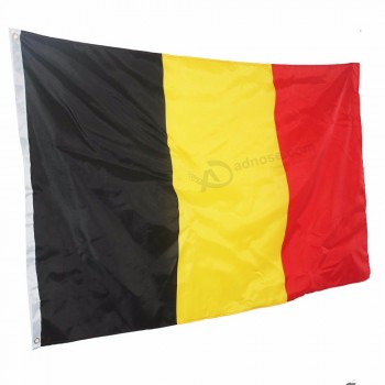 kundenspezifische belgische Flagge der Polyester-nationalen Belgien-Landesflagge
