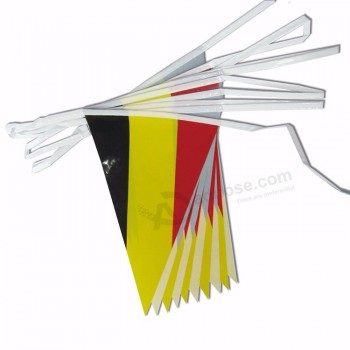 20 cm * 30 cm bandera del triángulo de bélgica banderas nacionales de cuerda de bélgica para colgar
