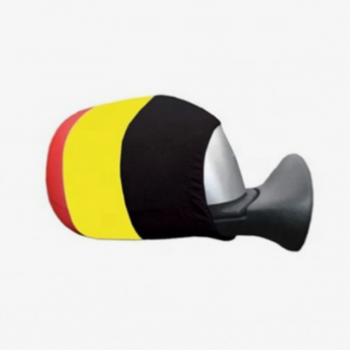 O futebol do poliéster do spandex 180gsm ostenta a bandeira do espelho de carro de Bélgica