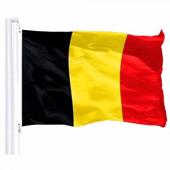 比利时国旗3x5 FT比利时国旗聚酯