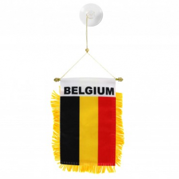 Rückspiegel Auto LKW Belgien Wimpel Flagge