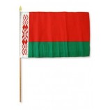 groothandel aangepaste hoge kwaliteit Wit-Rusland vlag 12x18in stok