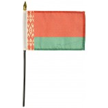 bandiera bielorussa su ordinazione all'ingrosso all'ingrosso di alta qualità del negozio di bandiere, 4 da 6 pollici