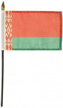 bandiera bielorussa su ordinazione all'ingrosso all'ingrosso di alta qualità del negozio di bandiere, 4 da 6 pollici
