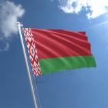 Hot selling 3x5ft heatproof polyester flying belarus flag