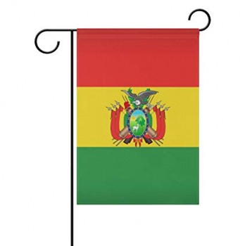 Knitted Polyester Garden Decorative Bolivia National Flag