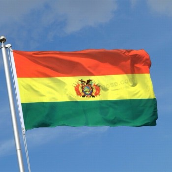 bandiere della Bolivia paese nazionale stampate in digitale
