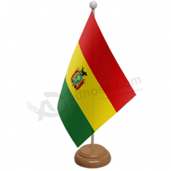 banderas de poliéster de mini oficina bolivia sobremesa