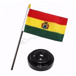 Heiße verkaufende Bolivien-Tischplattenflaggenpfosten-Standplatzsätze