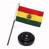 Venda quente bolívia mesa top bandeira pólo suporte conjuntos
