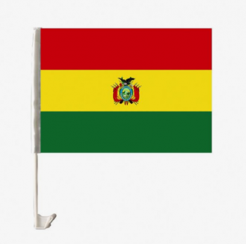 polyester 30x45cm printing bolivia flag for Car window