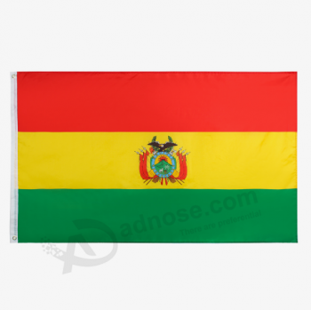 impresión de poliéster 3 * 5 pies bolivia país bandera fabricante