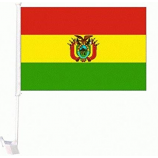 Double sided polyester Bolivia national car flag