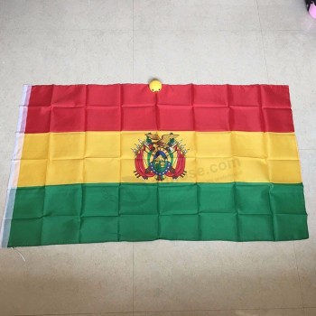 卸売100％ポリエステル印刷ボリビア国旗