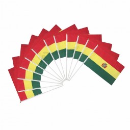 Wholesale lBolivia Hand Waving Flag with Plastic Stick